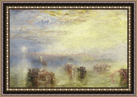 Joseph Mallord William Turner Approach to Venice Framed Print