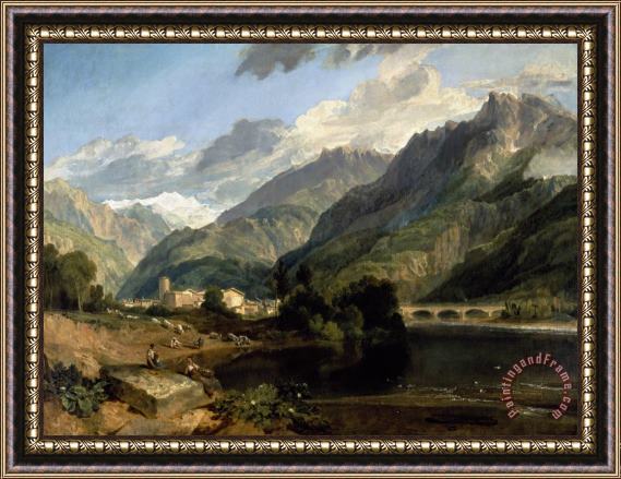 Joseph Mallord William Turner Bonneville, Savoy Framed Painting
