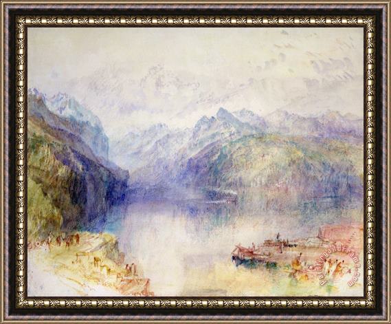 Joseph Mallord William Turner Brunnen Framed Painting