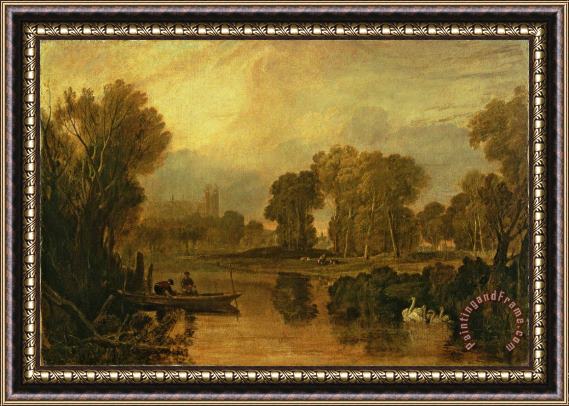 Joseph Mallord William Turner Eton College from the River Framed Print