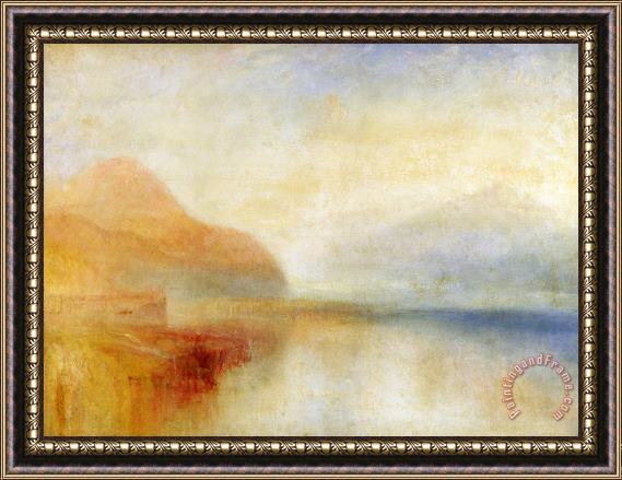 Joseph Mallord William Turner  Inverary Pier - Loch Fyne - Morning Framed Painting