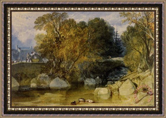 Joseph Mallord William Turner Ivy Bridge, Devonshire Framed Painting