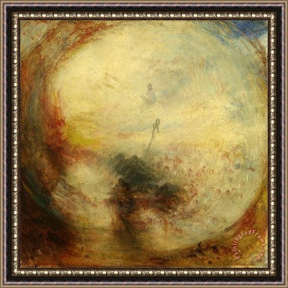 Joseph Mallord William Turner Light And Colour (goethe's Theory) The Morning After The Deluge Moses Writing The Book of Genesis Framed Painting