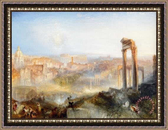 Joseph Mallord William Turner Modern Rome Campo Vaccino Framed Painting