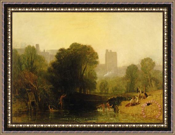 Joseph Mallord William Turner Near the Thames Lock Windsor Framed Painting