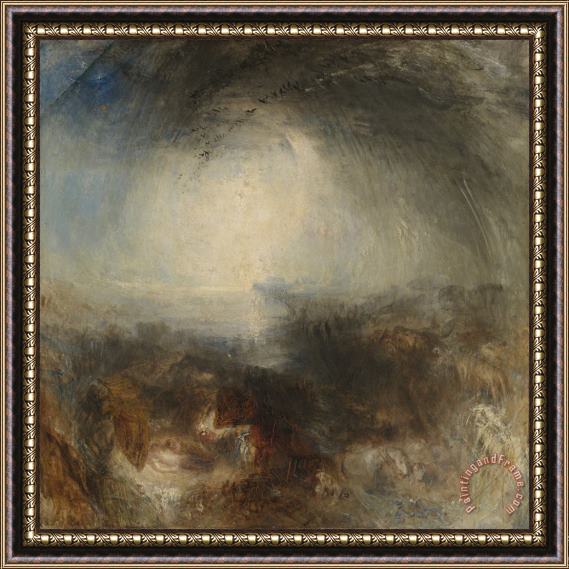 Joseph Mallord William Turner Shade And Darkness The Evening of The Deluge Framed Print