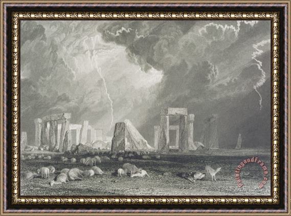 Joseph Mallord William Turner Stone Henge Framed Print