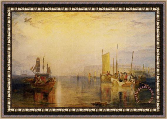 Joseph Mallord William Turner Sunrise. Whiting Fishing at Margate Framed Print