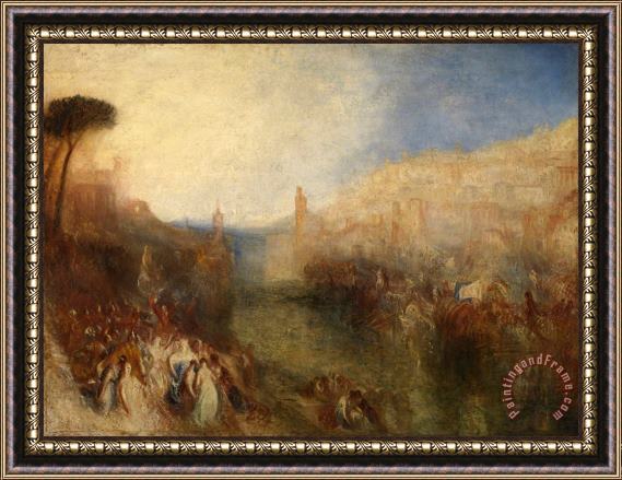 Joseph Mallord William Turner The Departure of The Fleet Framed Painting