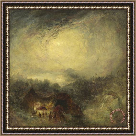 Joseph Mallord William Turner The Evening of The Deluge Framed Print