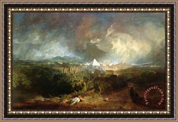 Joseph Mallord William Turner The Fifth Plague of Egypt Framed Painting