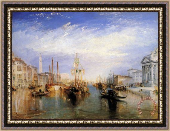 Joseph Mallord William Turner The Grand Canal, Venice Framed Painting