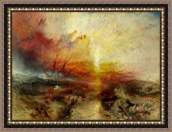 Joseph Mallord William Turner The Slave Ship Framed Painting