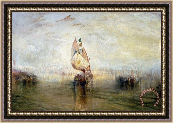 Joseph Mallord William Turner The Sun of Venice Going to Sea Framed Painting