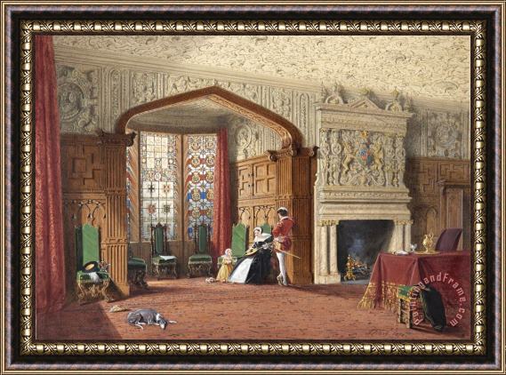 Joseph Nash The Elder An Elizabethan Room at Lyme Hall, Cheshire Framed Print