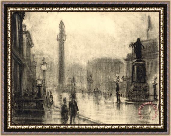 Joseph Pennell The Monument, London Framed Painting