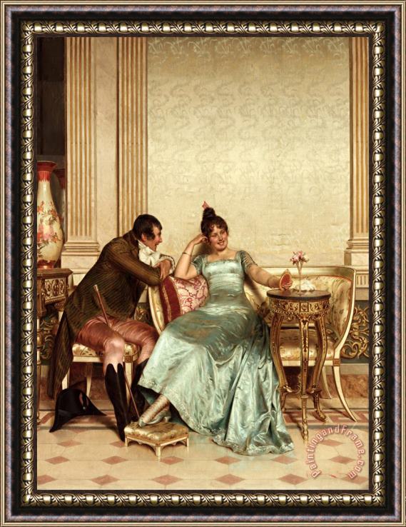 Joseph Soulacroix A Merry Jest Framed Print