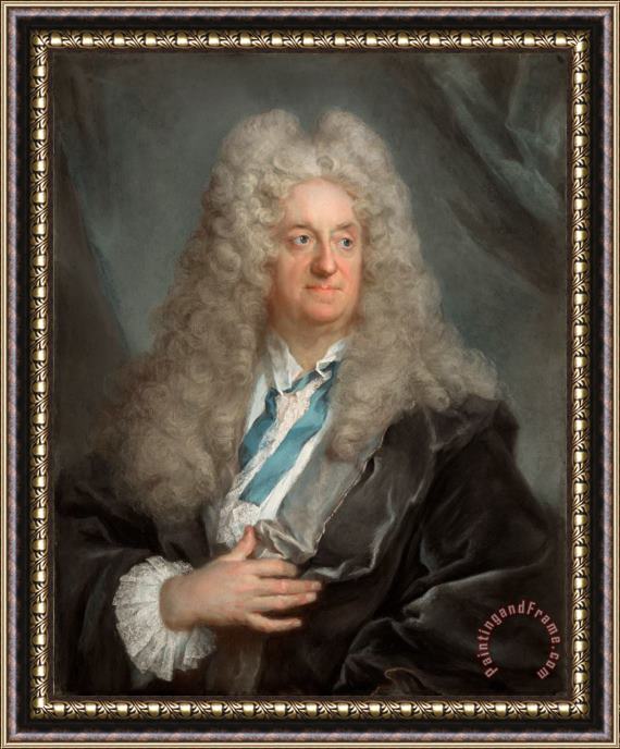Joseph Vivien  Portrait of a Man Framed Painting