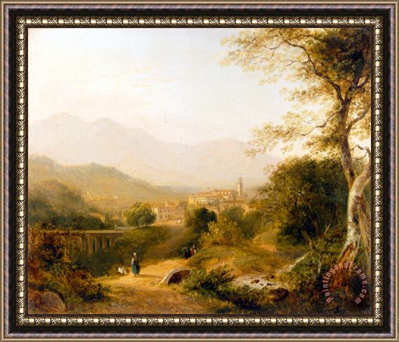 Joseph William Allen Italian Landscape Framed Painting