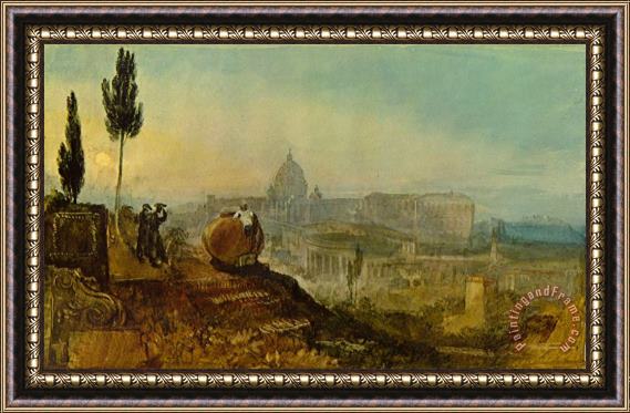 Joseph William Mallord Turner St Peters And The Vatican Framed Print