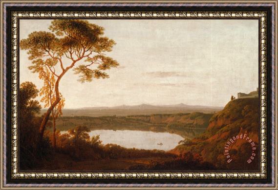 Joseph Wright  Lake Albano Framed Painting