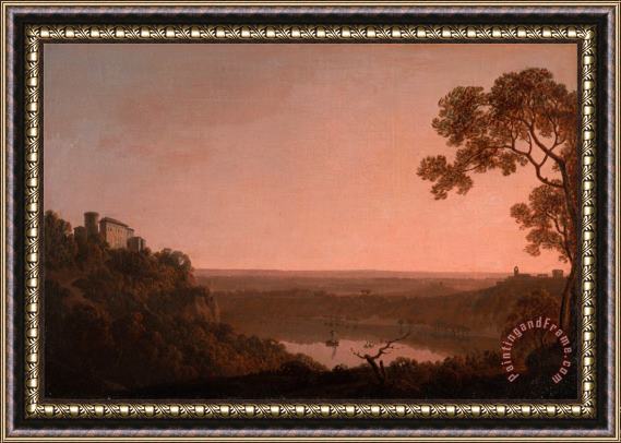 Joseph Wright  Lake Nemi Framed Painting
