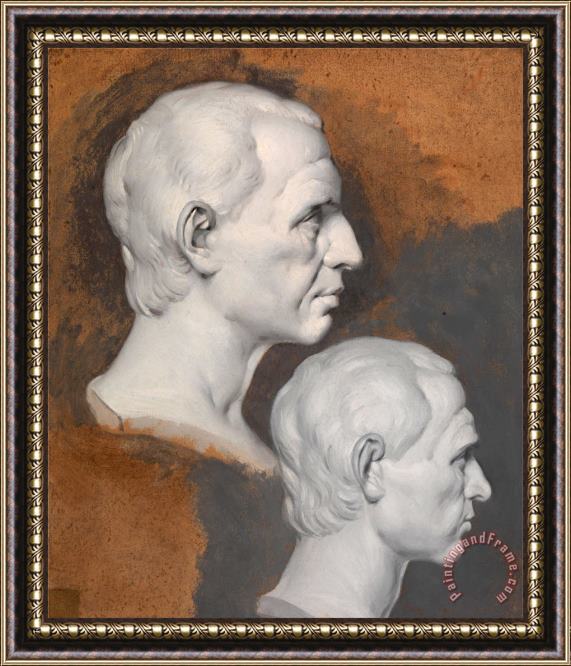 Joseph Wright  Studies of a Classical Bust Framed Print