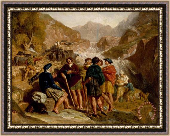 Joshua Cristall Highlanders Consulting Framed Painting