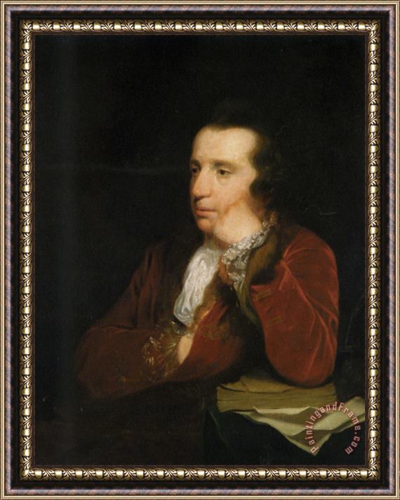 Joshua Reynolds Portrait of George Colman, The Elder Framed Painting