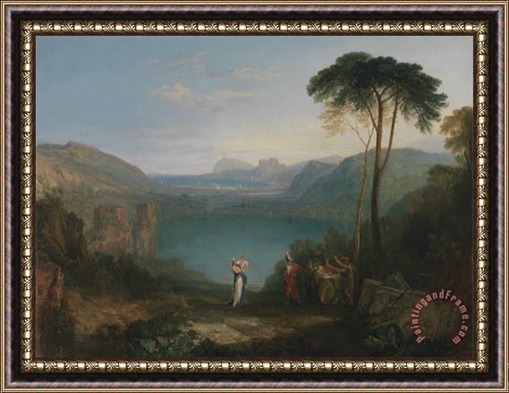 Jospeh William Mallord Turner Lake Avernus Framed Painting