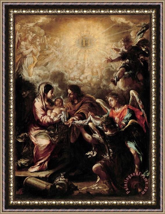 Juan de Valdes Leal The Conferring of The Name of Jesus Framed Painting