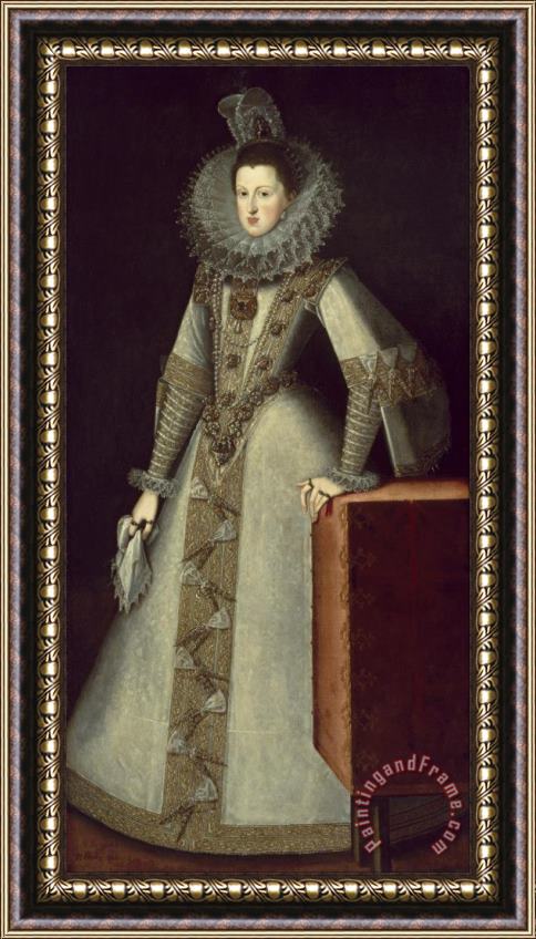 Juan Pantoja de la Cruz Margaret of Austria, Queen of Spain Framed Print