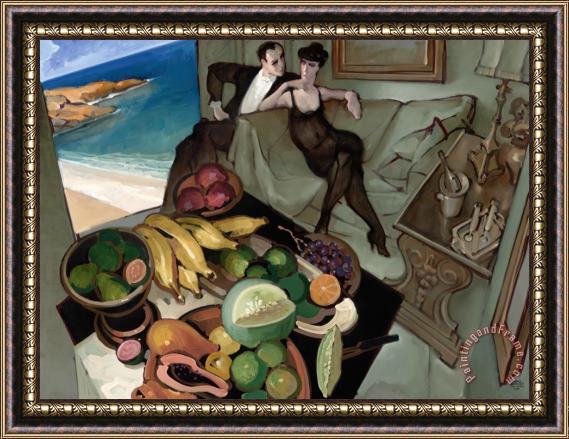 Juarez Machado Fruits Murs Au Bord De La Mer, 1998 Framed Painting