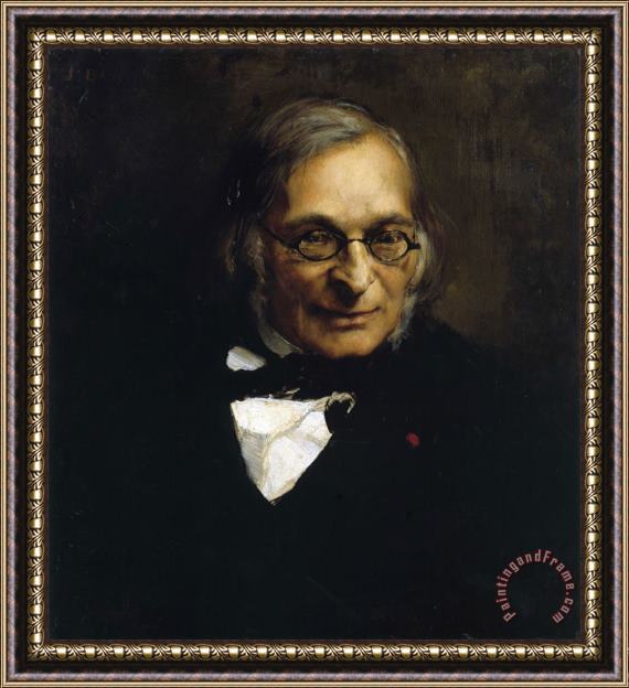 Jules Bastien Lepage Adolph Franck Framed Painting
