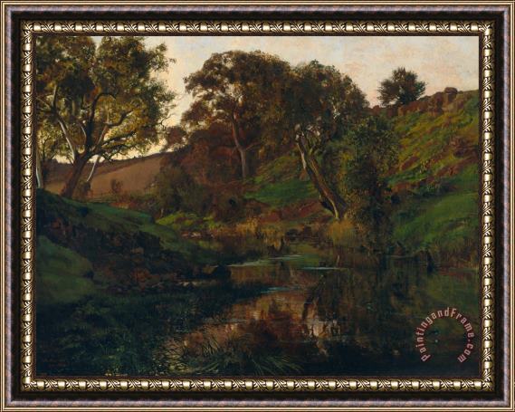 Julian Ashton Evening, Merri Creek Framed Painting