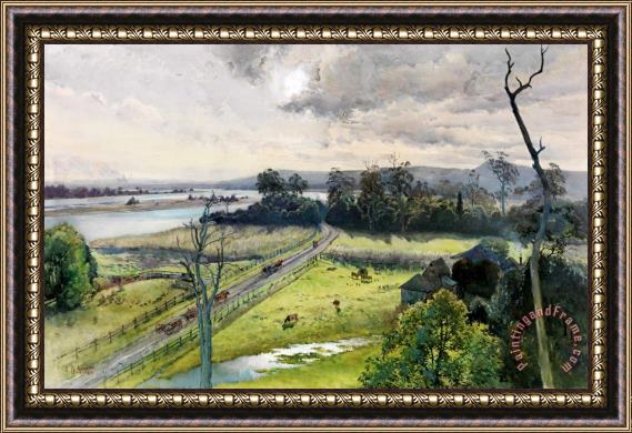 Julian Ashton Shoalhaven River, Junction with Broughton Creek, New South Wales Framed Print