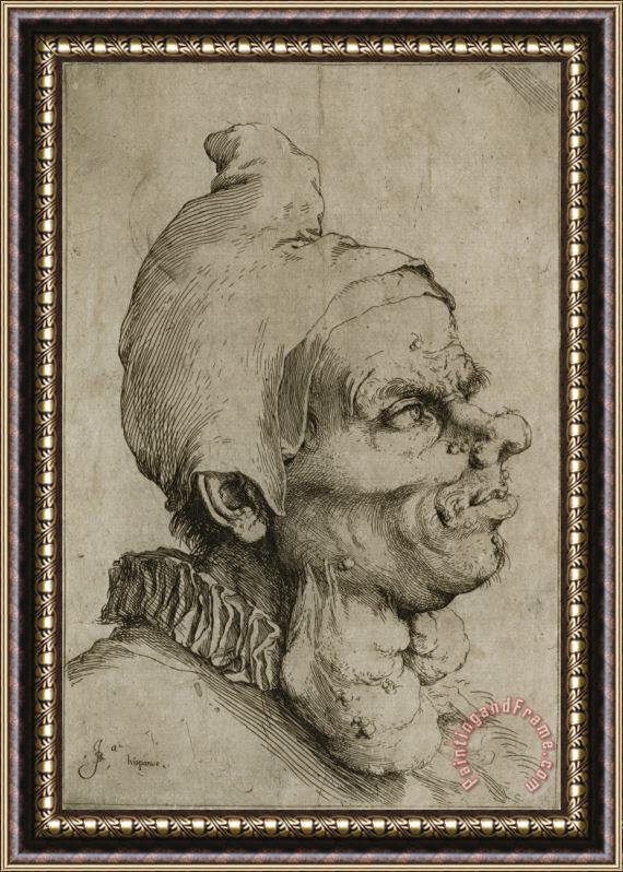 Jusepe de Ribera Large Grotesque Head Framed Print