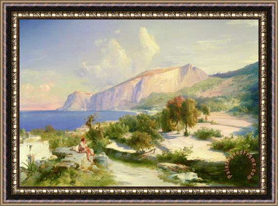 Karl Blechen Capri Framed Painting
