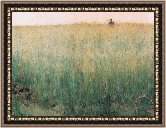 Karl Nordstrom Oat Field, Grez Framed Painting