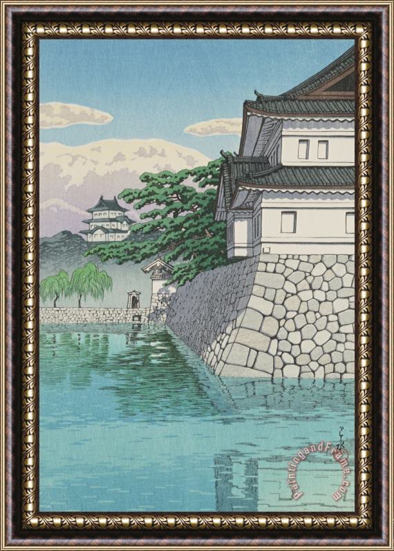 Kawase Hasui Kikyo Gate of The Palace (kikyo Mon) Framed Painting
