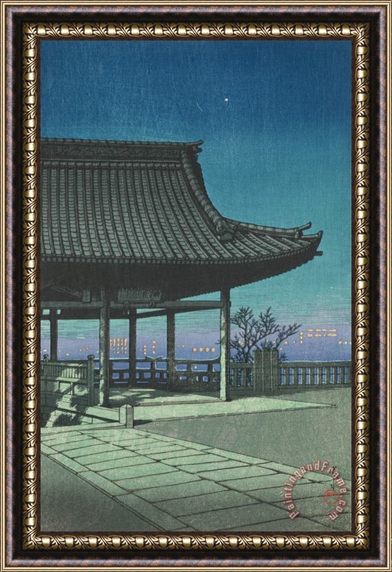 Kawase Hasui Kozu, Osaka Framed Painting