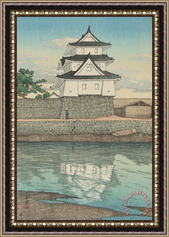 Kawase Hasui Takamatsu Castle (takamatsu Jo), From The Series Souvenirs of Travels, Second Series (tabi Miyage, Dai Ni Shu) Framed Print