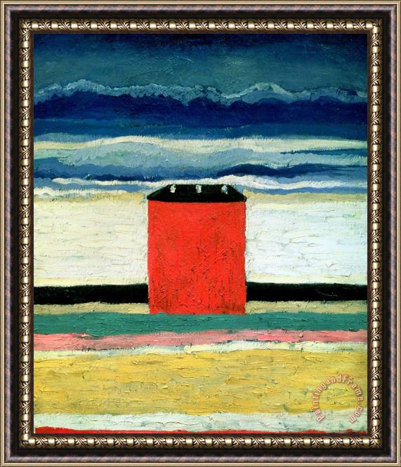 Kazimir Malevich Red House Framed Painting
