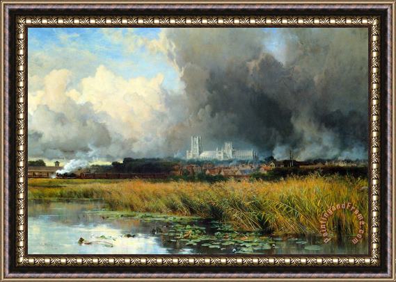 Keeley Halswelle Passing Storm Ely Framed Print