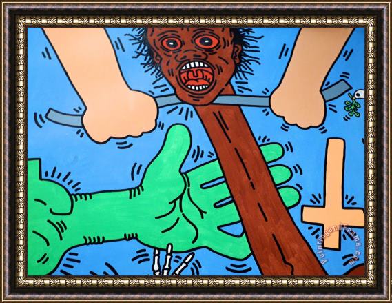 Keith Haring Pop Shop 11 Framed Painting