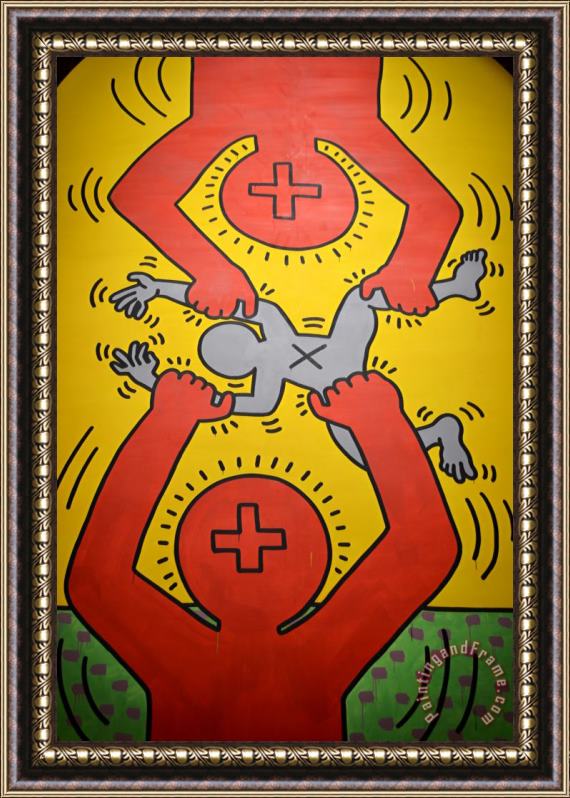 Keith Haring Pop Shop 20 Framed Painting