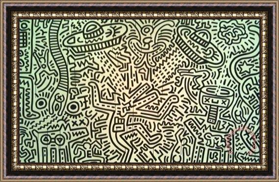 Keith Haring Pop Shop 8 Framed Painting