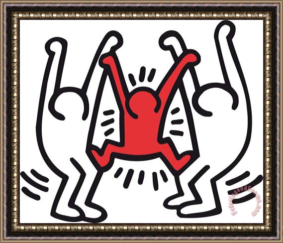 Keith Haring Pop Shop Family II Framed Print