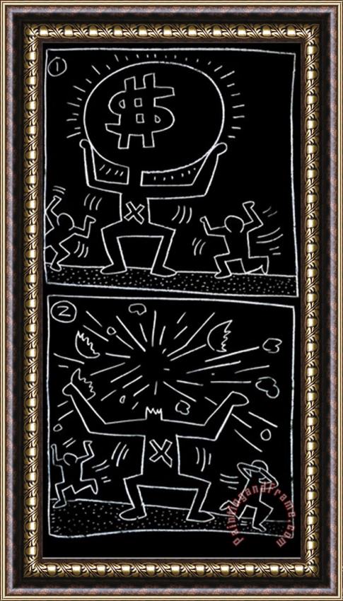 Keith Haring Untitled 1984 Framed Print