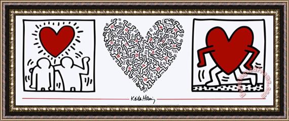 Keith Haring Untitled 1987 Framed Painting